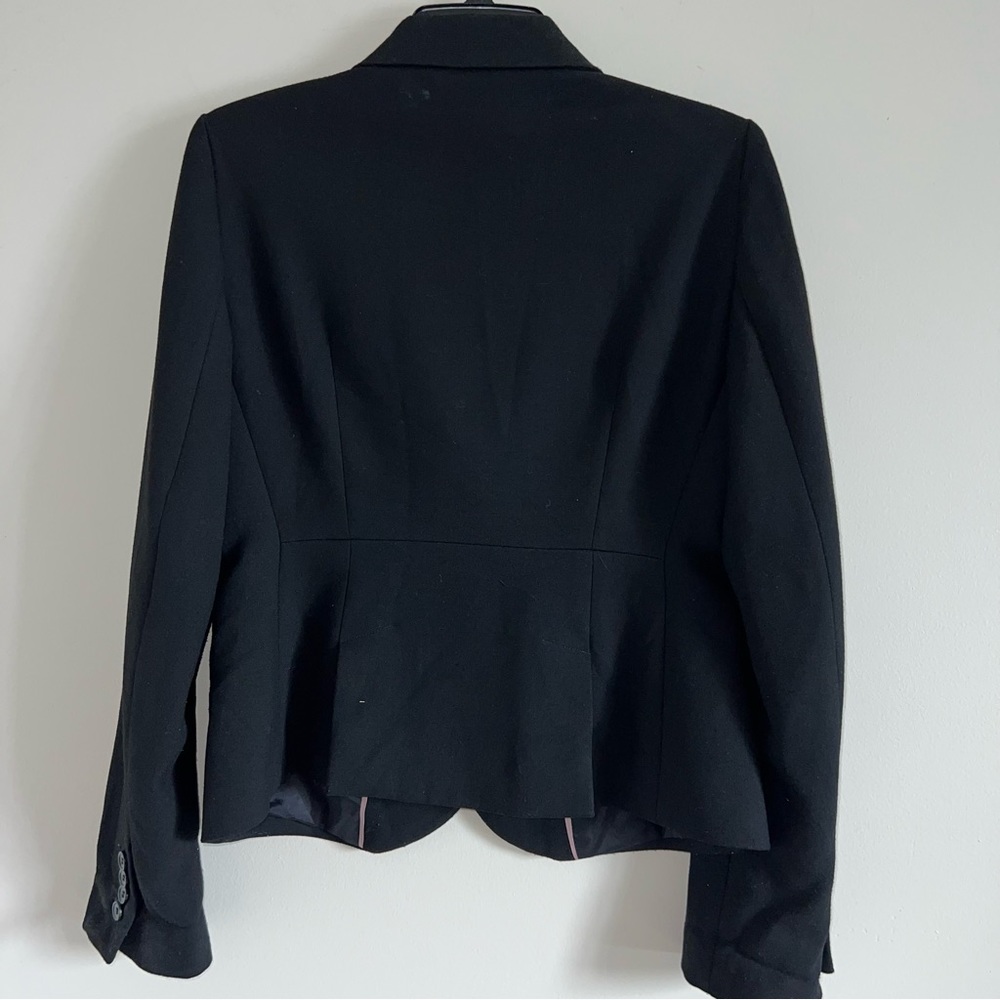 Loft Size 6 Blazer Black Two Button suit jacket - Picture 4 of 6
